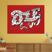 je mag niet zonder mij sterven canvas afdruk (Insitu (Woonkamer))
