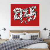 je mag niet zonder mij sterven canvas afdruk (Insitu (Slaapkamer))