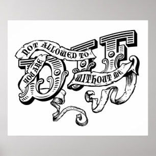 je mag niet zonder mij sterven poster