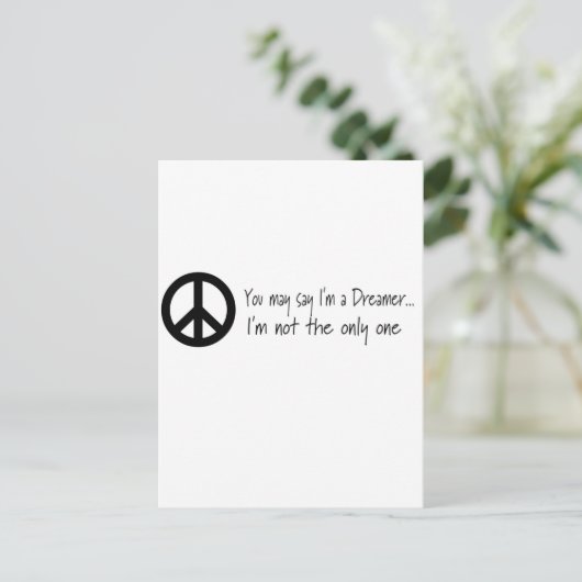 Je mag zeggen dat ik dromer ben briefkaart (Staand voorkant)