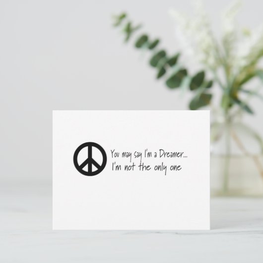 Je mag zeggen dat ik dromer ben briefkaart (Staand voorkant)