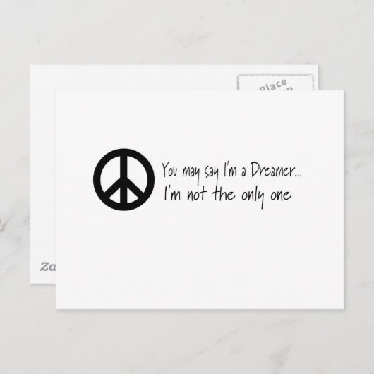 Je mag zeggen dat ik dromer ben briefkaart (Voorkant / Achterkant)