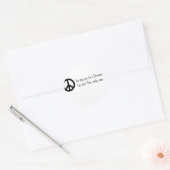 Je mag zeggen dat ik een dromer ben ronde sticker (Envelop)