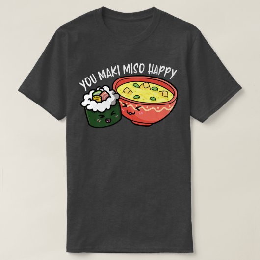 Je maki miso blij Otaku Japan T-shirt (Design voorkant)