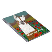 Je mama Llama in het veld Poppy Notitieboek (Rechterzijde)