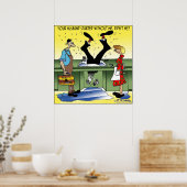 Je man begon zonder mij poster (Keuken)