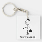 Je man versus mijn man sleutelhanger (Voorkant)