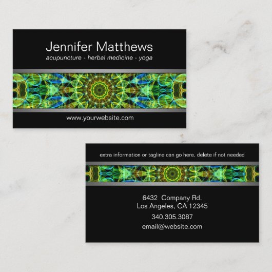 Je mandala bekijken visitekaartje (Voorkant / Achterkant)