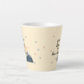 Je me luik de bon-heur! Tasse Latte Mok (Voorkant)