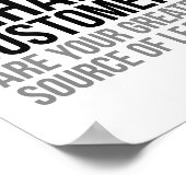 Je meest ongelukkige klanten poster (Hoek)