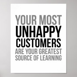 Je meest ongelukkige klanten poster