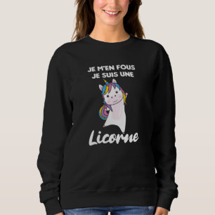 Je M'en Fous Je suis Une Licorne - Sweet Unicorn Trui