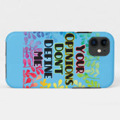 Je mening bepaalt me niet Case-Mate iPhone case (Achterkant (horizontaal))