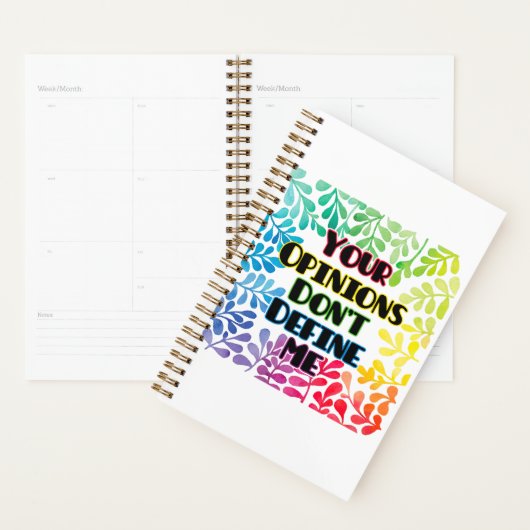 Je mening bepaalt me niet planner (Display)