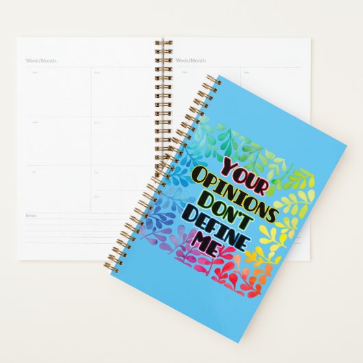 Je mening bepaalt me niet planner (Display)