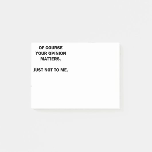 Je mening is belangrijk post-it® notes (Voorkant)