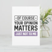 Je mening is van belang bedankkaart (Staand voorkant)