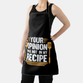 Je mening niet in recept cook chef koken schort (Insitu)