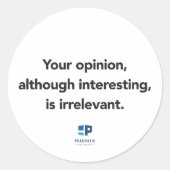 Je mening sticker (Voorkant)