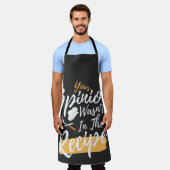 Je mening was niet in de receptie-kookplaat schort (Gedragen)