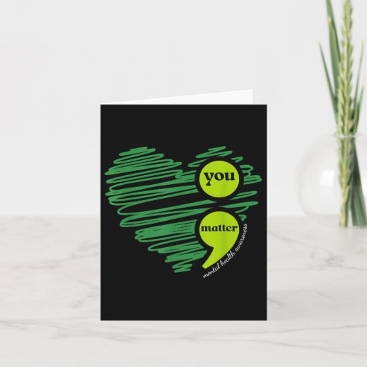 Je mentale gezondheidsbewustzijn Inspirerend Kaart (Voorkant)