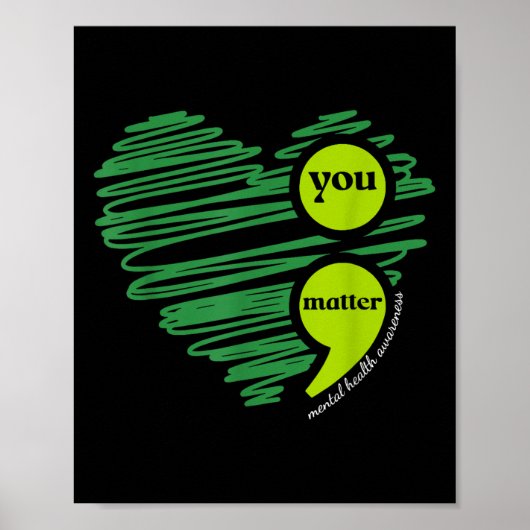 Je mentale gezondheidsbewustzijn Inspirerend Poster (Voorkant)