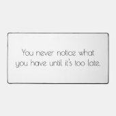 Je merkt nooit een bureaumat (Voorkant)