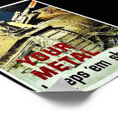 Je metaal houdt 'Em Shooting' Poster (Hoek)