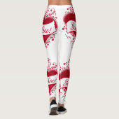 Je mijne rode harten leggings (Achterkant)