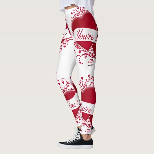 Je mijne rode harten leggings (Links)