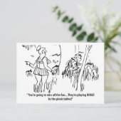 Je mist alle pret, vintage save the date (Staand voorkant)