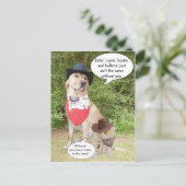 Je mist... briefkaart (Staand voorkant)