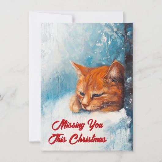 Je mist deze Kerstmis Feestdagenkaart (Voorkant)