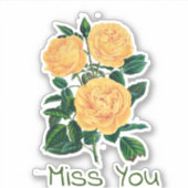 Je mist, Gele Rozen Ontwerp, Sticker (Voorkant)