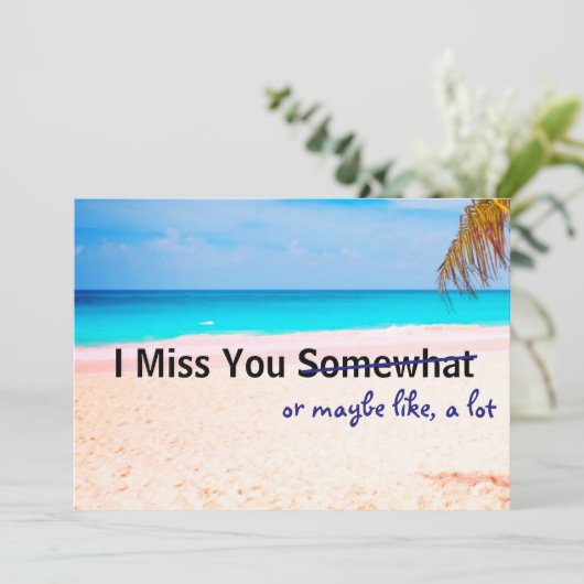 Je mist iets - kaart (Staand voorkant)