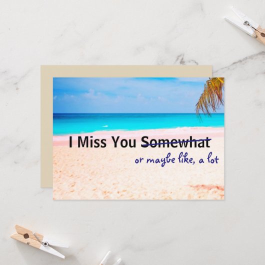 Je mist iets - kaart (Voorkant / Achterkant in situ)