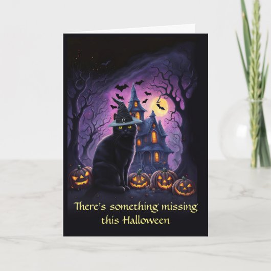 Je mist je gelukkige Halloween Kaart (Voorkant)