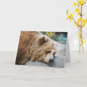 Je mist je Humor met een sad Beer Kaart (Gele Bloem)