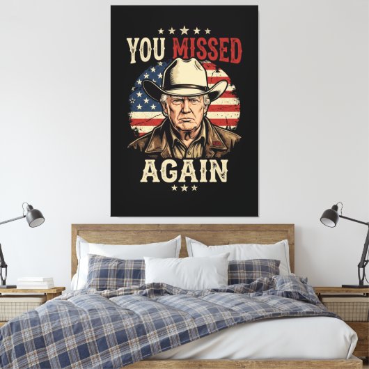 je mist opnieuw canvas afdruk (Insitu (Slaapkamer))