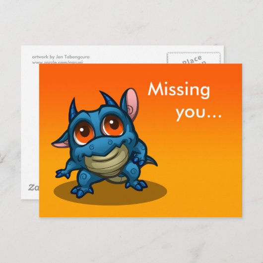 "Je mist..." Proo Dragon Briefkaart (Voorkant / Achterkant)