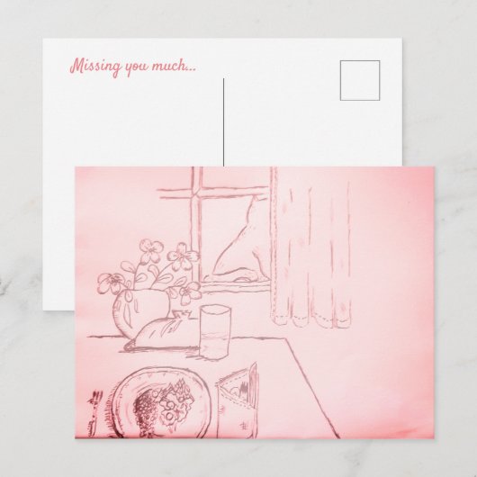 Je mist veel... briefkaart (Voorkant / Achterkant)