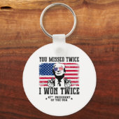 Je miste twee keer dat ik twee keer won Trump won  Sleutelhanger (Voorkant)