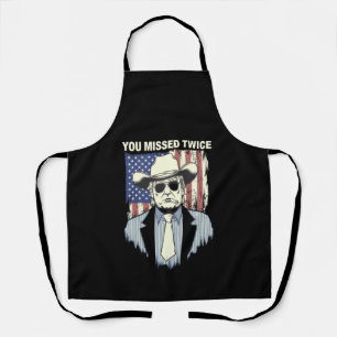 Je Miste Tweemaal Western Trump Cowboy Trump 2024 Schort