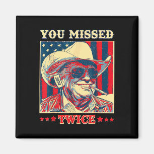 Je Miste Tweemaal Western Trump Cowboy Trump 2025  Magneet