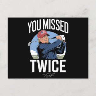 Je Miste Twice Golf 2024 Stem Trump Miste Me Briefkaart
