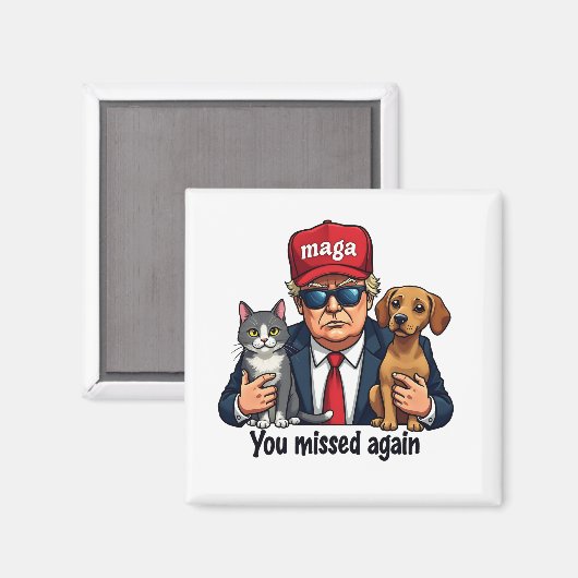 Je Miste Weer Save the Pets Trump Verkiezing Magneet (Voorkant / Achterkant)