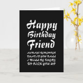 Je moderne Herfst Grappig Gelukkige Verjaardag Vri Kaart (Gele Bloem)