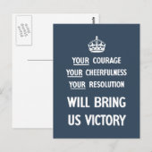 Je moed om je aandacht te vestigen op je resolutie briefkaart (Voorkant / Achterkant)