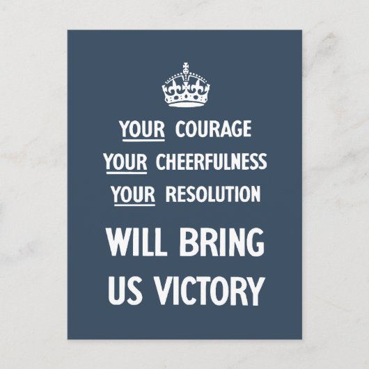 Je moed om je aandacht te vestigen op je resolutie briefkaart (Voorkant)