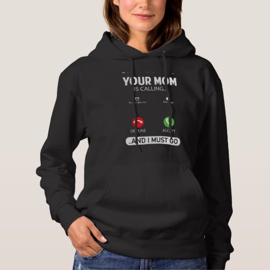 Je moeder belt en ik moet sarcastisch gaan zeggen hoodie (Voorkant)